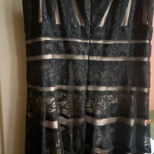 Xcape - Size 10- Black Lace dress